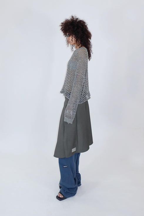 【RESTOCK】SPIRAL BUTTON ASYMMETRY WRAP SKIRT *Last1